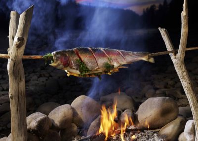 Steelhead Trout Rotisserie